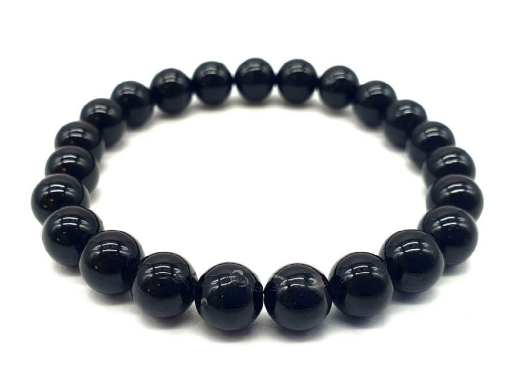 Bracelet Tourmaline noire 8mm