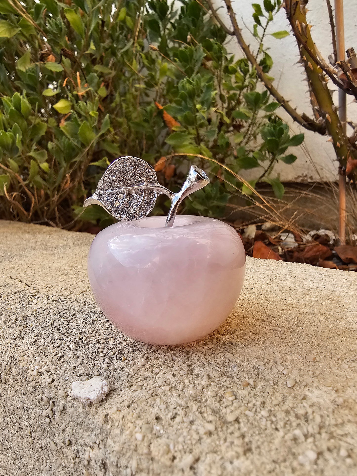 POMME 45MM QUARTZ ROSE BRÉSIL A (1 PIÈCE)