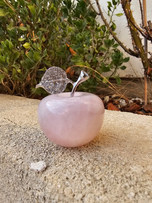 POMME 45MM QUARTZ ROSE BRÉSIL A (1 PIÈCE)