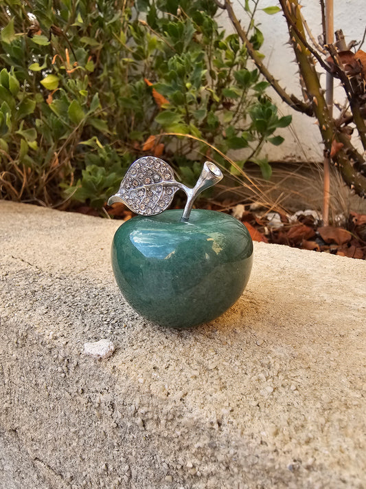 POMME 45MM AVENTURINE VERTE A (1 PIÈCE)