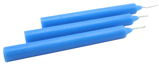 Bougie Teintée Masse 22cm - Bleu Pastel - À l'unité