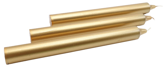 Bougie Teintée 22cm - Or - À l'unité