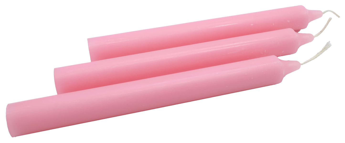 Bougie Teintée Masse 22cm - Rose Pâle - À l'unité