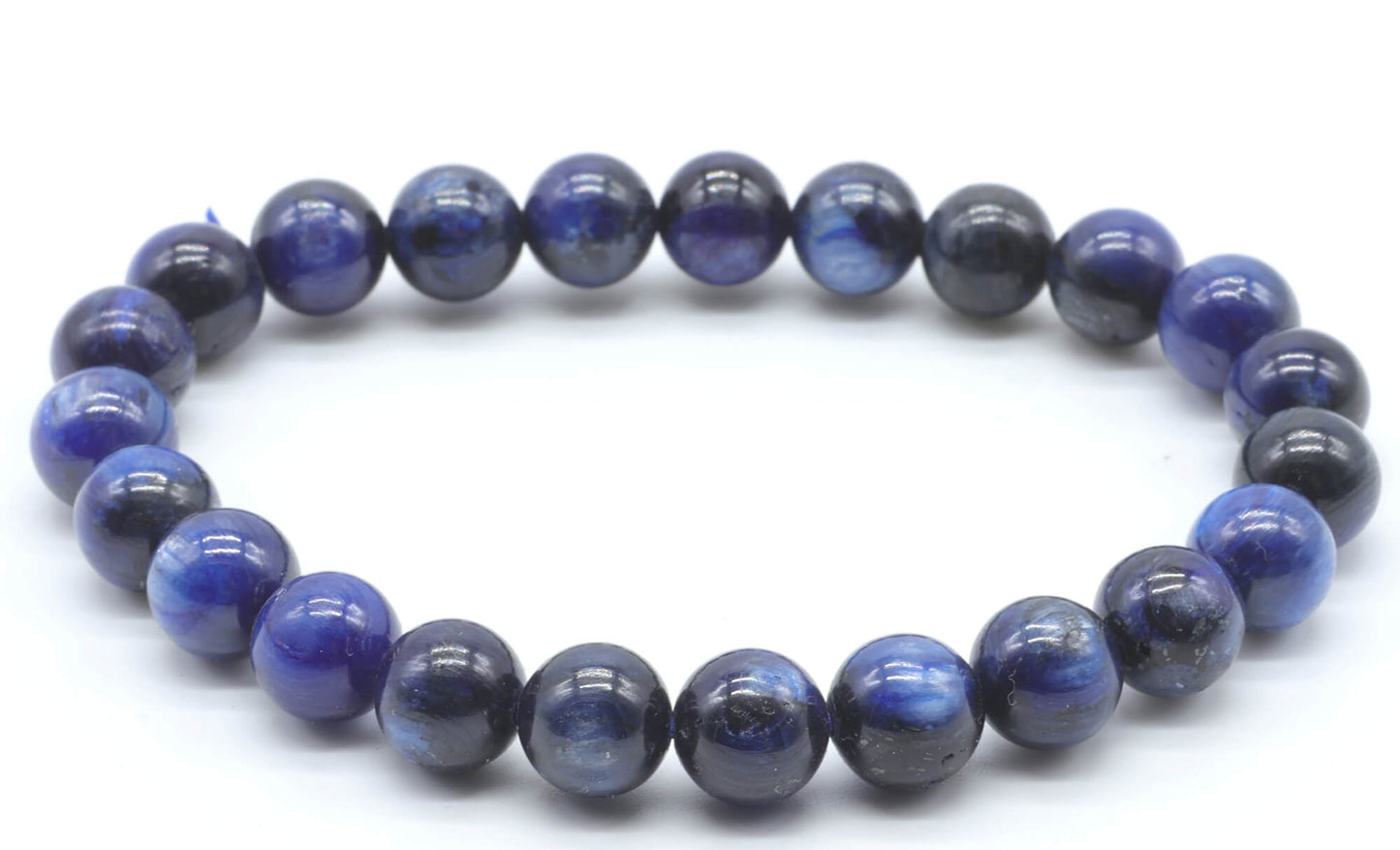 Bracelet Cyanite "A" perles 8mm