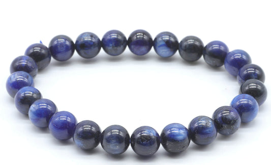Bracelet Cyanite "A" perles 8mm