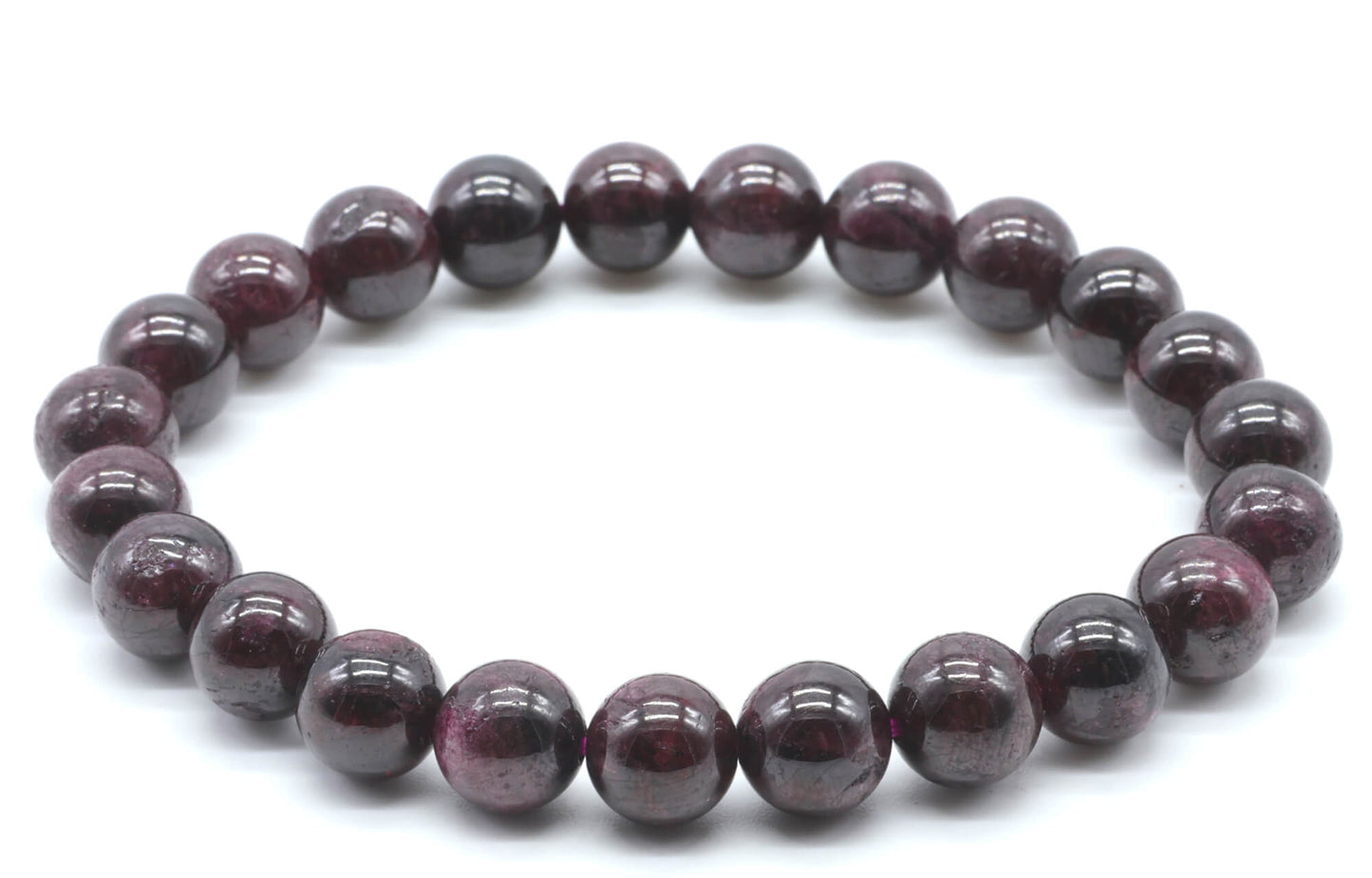 Bracelet Grenat perles 8mm A