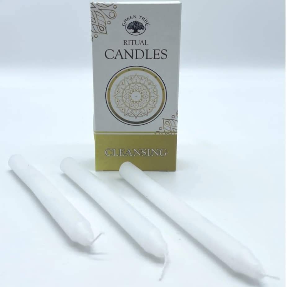 Bougies rituel néttoyage - Lot de 10 Bougies - Longueur 13cm