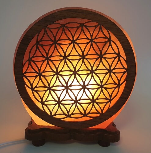 Lampe de Sel : Fleur de Vie