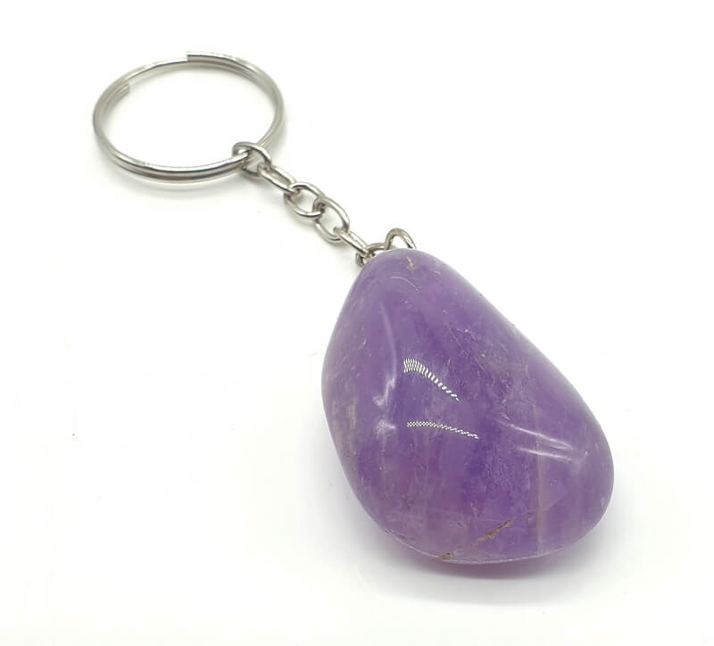 Porte-Clés Améthyste roulée 3cm
