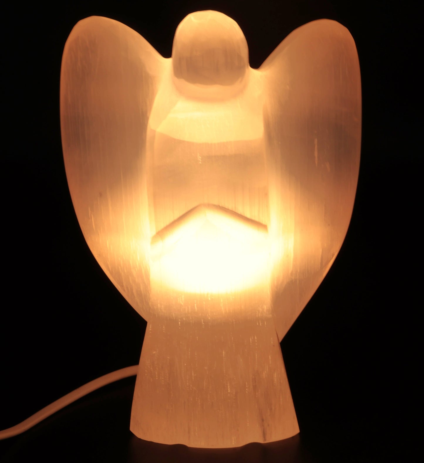 Lampe Sélénite Ange 20cm