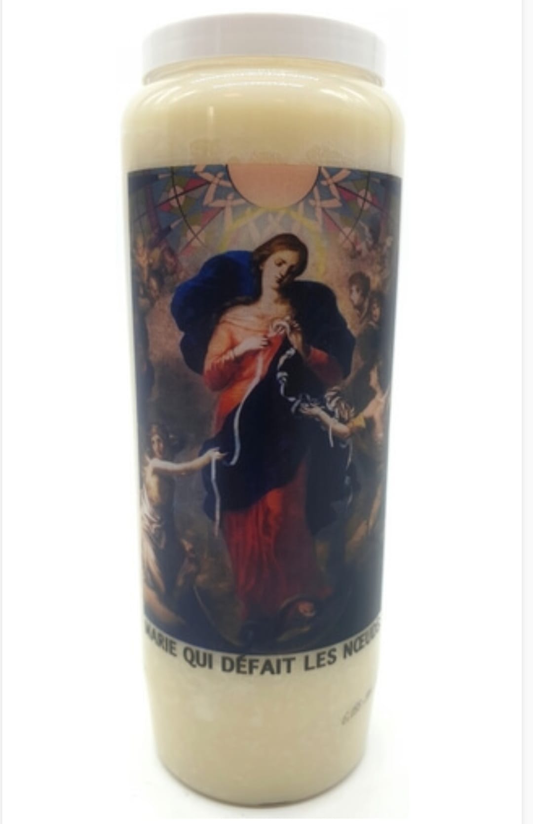 Bougie de Neuvaine Marie qui défait les nœuds