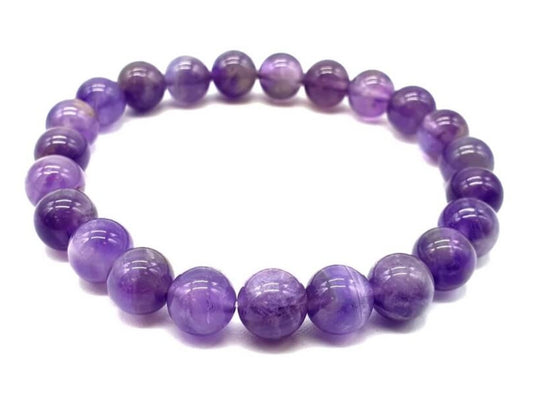 Bracelet Améthyste 'Light' 8mm A
