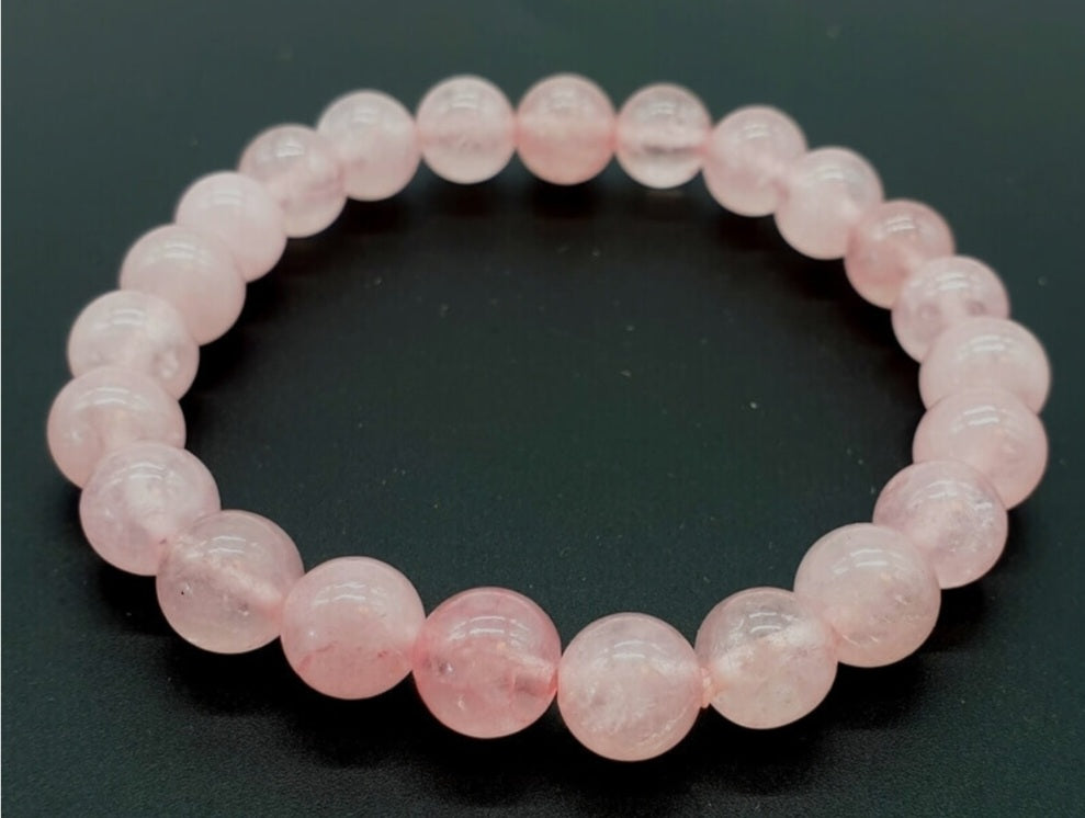 Bracelet Quartz Rose 8mm