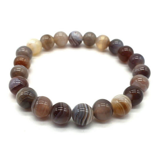 Bracelet Agate Botswana 8mm