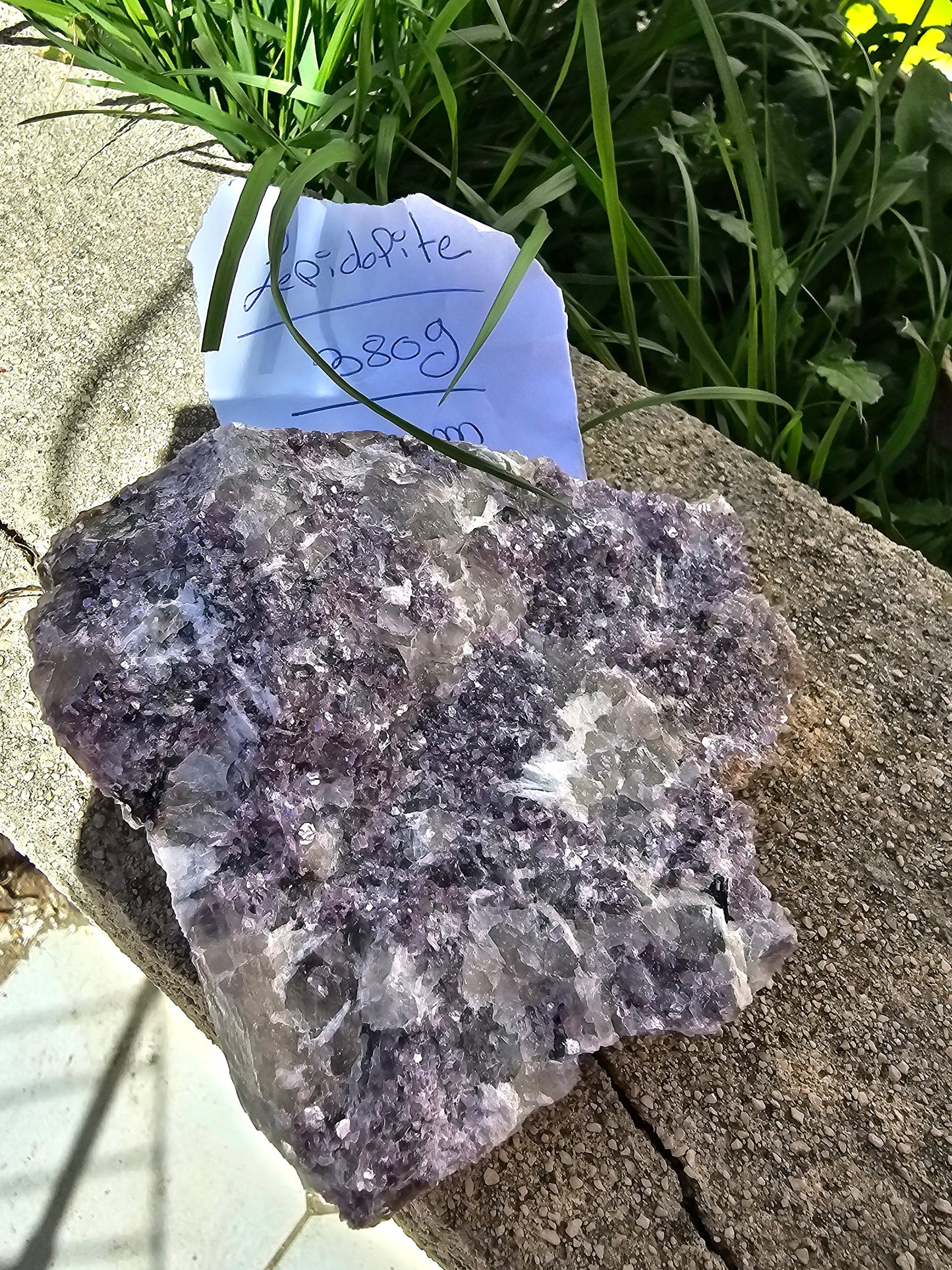 Druse lépidolite 380g
