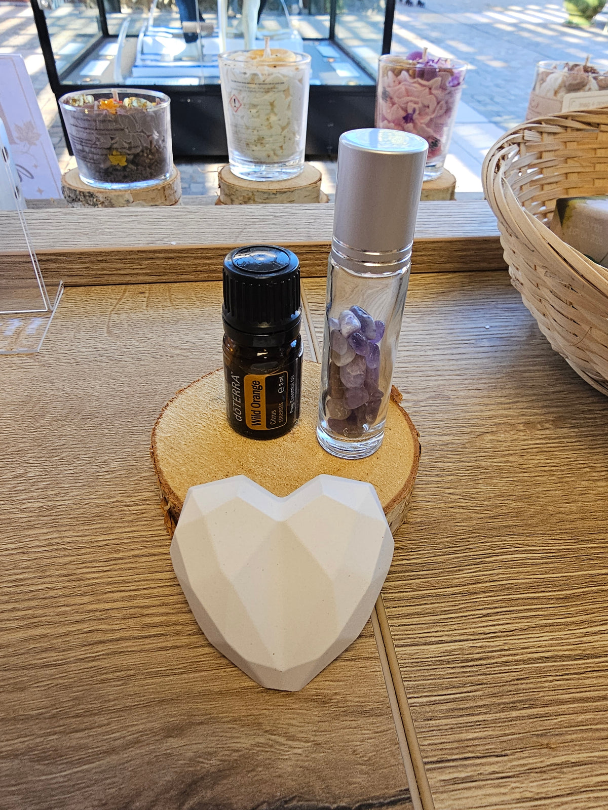 Roll on + huile essentielle orange douce + diffuseur offert 🎁