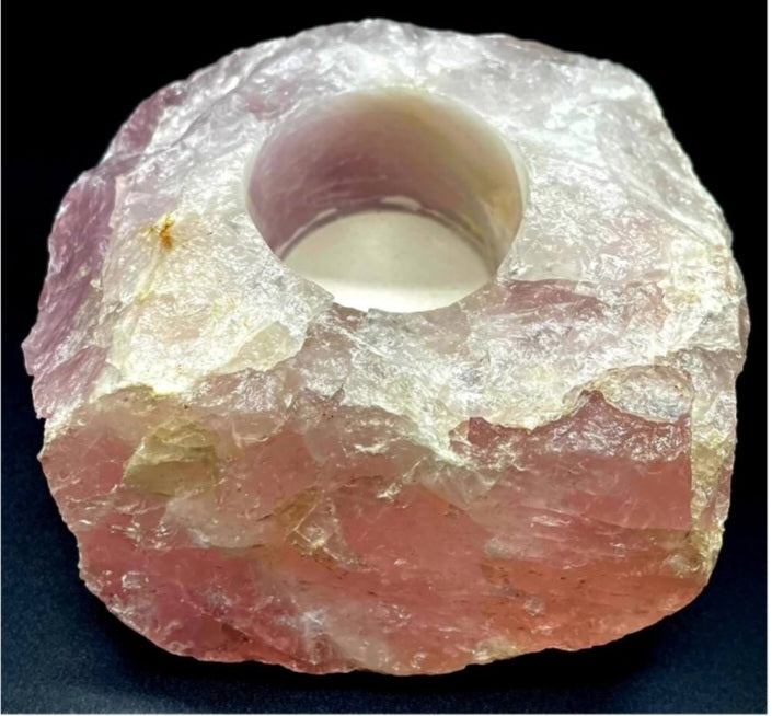 Bougeoir Quartz rose 1kg