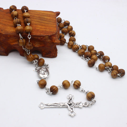 Chapelet catholique long collier religieux