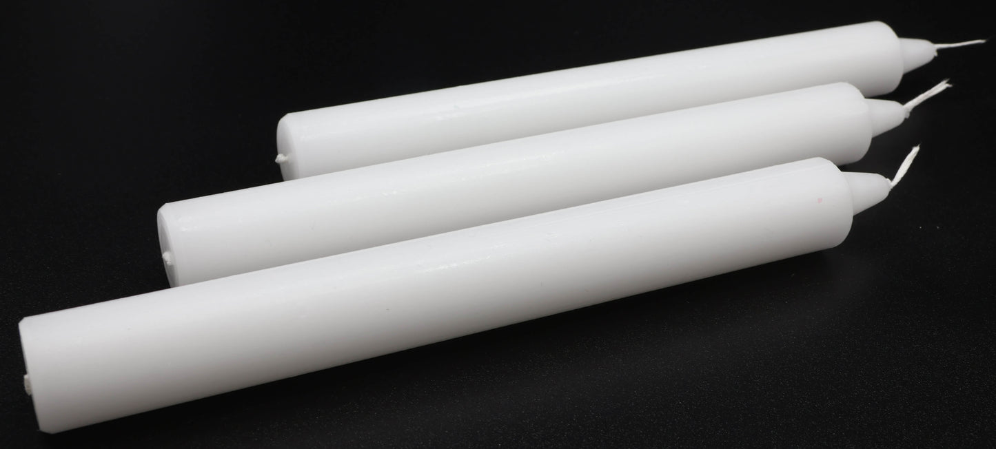 Bougie Teintée Masse 22cm - Blanc - À l'unité