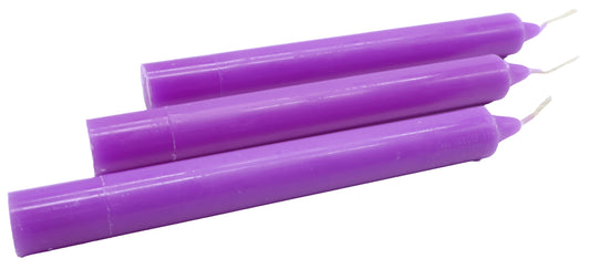 Bougie Teintée Masse 22cm - Violet - À l'unité