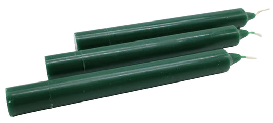 Bougie Teintée Masse 22cm - Vert Sapin - À l'unité