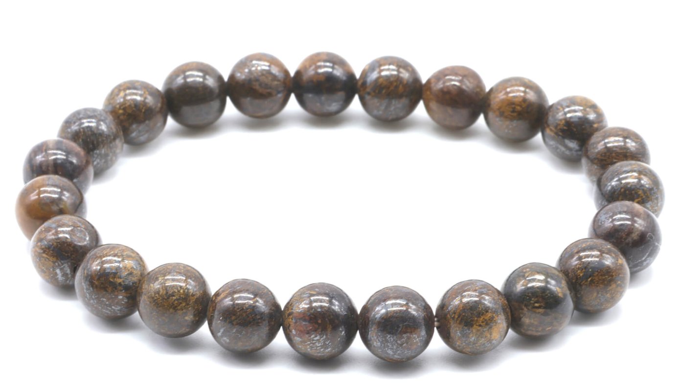 Bracelet Bronzite perles 8mm A