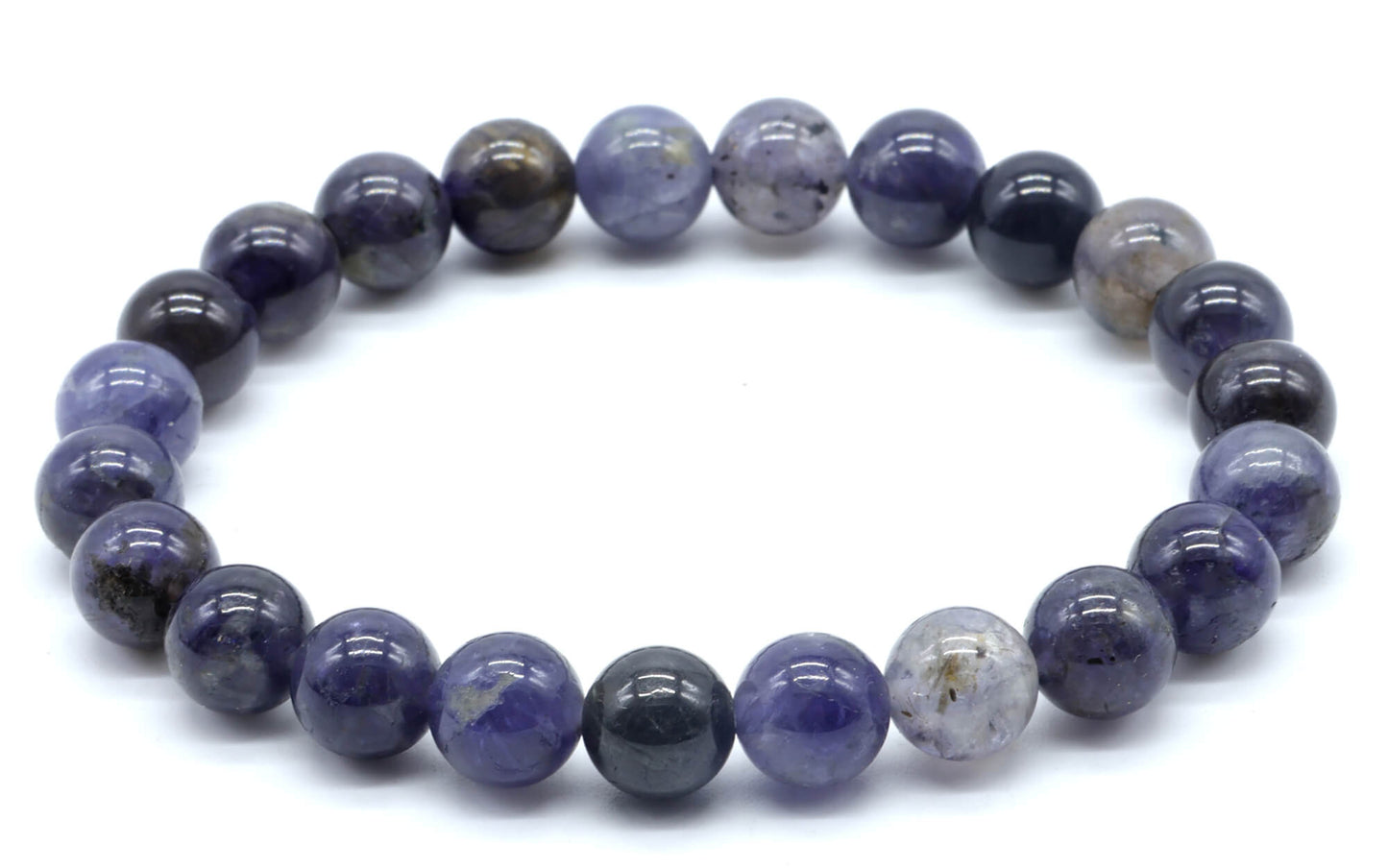 Bracelet Cordierite perles 8mm A
