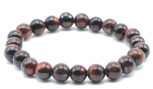 Bracelet Oeil de Taureau perles 8mm A