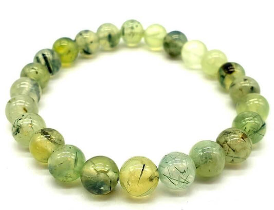 Bracelet Prehnite perles 8mm