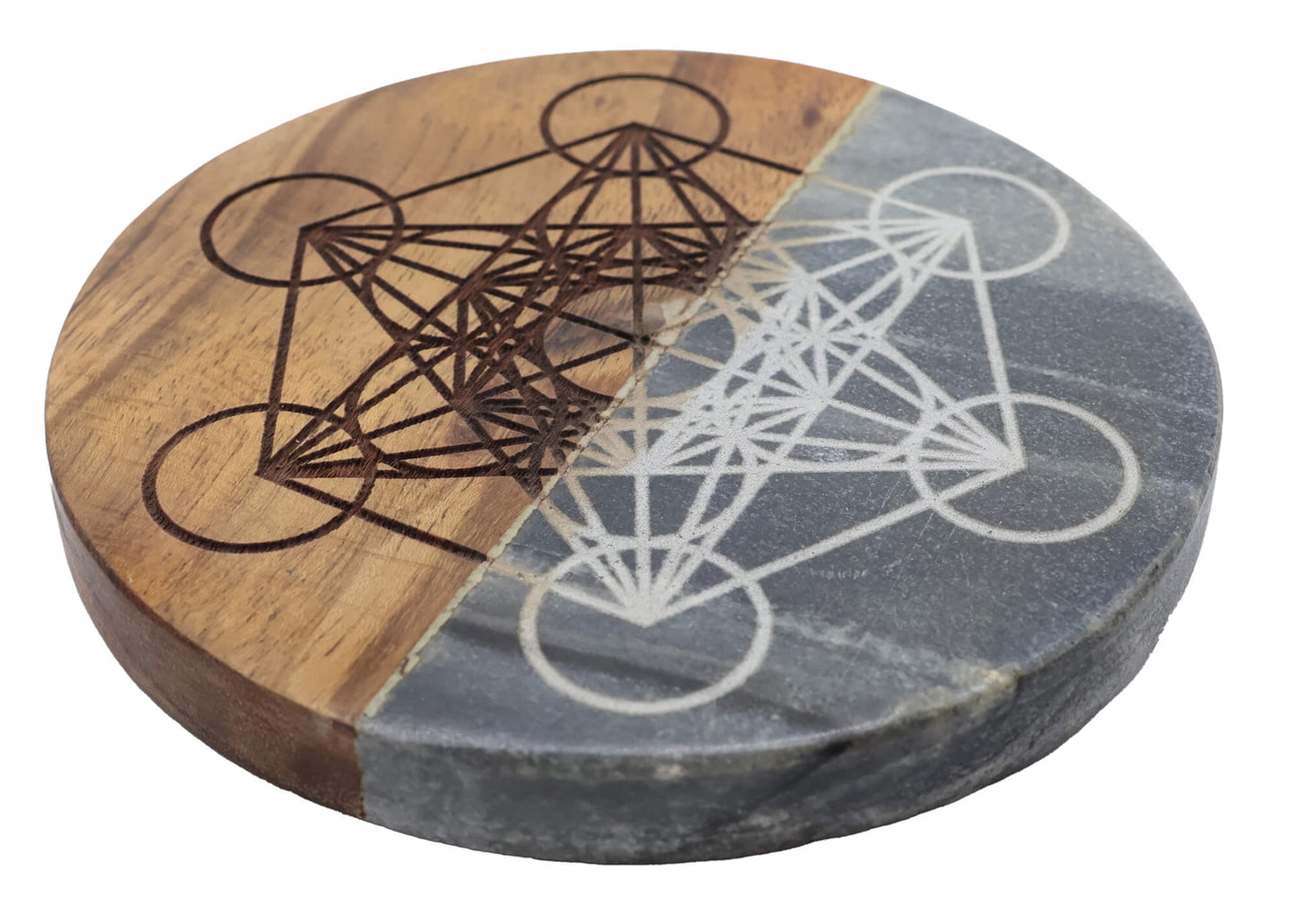 Dessous de Table Bois/Marbre Métatron 10cm