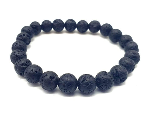 Bracelet pierre de lave 8Mm