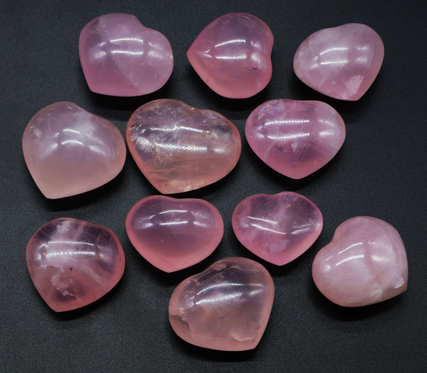 Coeurs Quartz Rose 'AAA ( 1 PIECE )