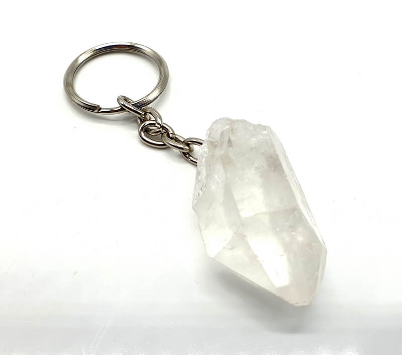 Porte-Clés Cristal de Roche brute 3cm