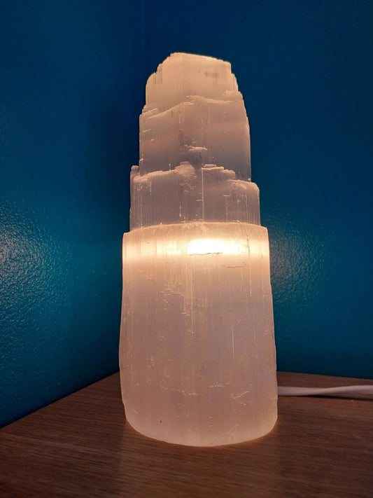 Lampe Sélénite Montagne 20cm