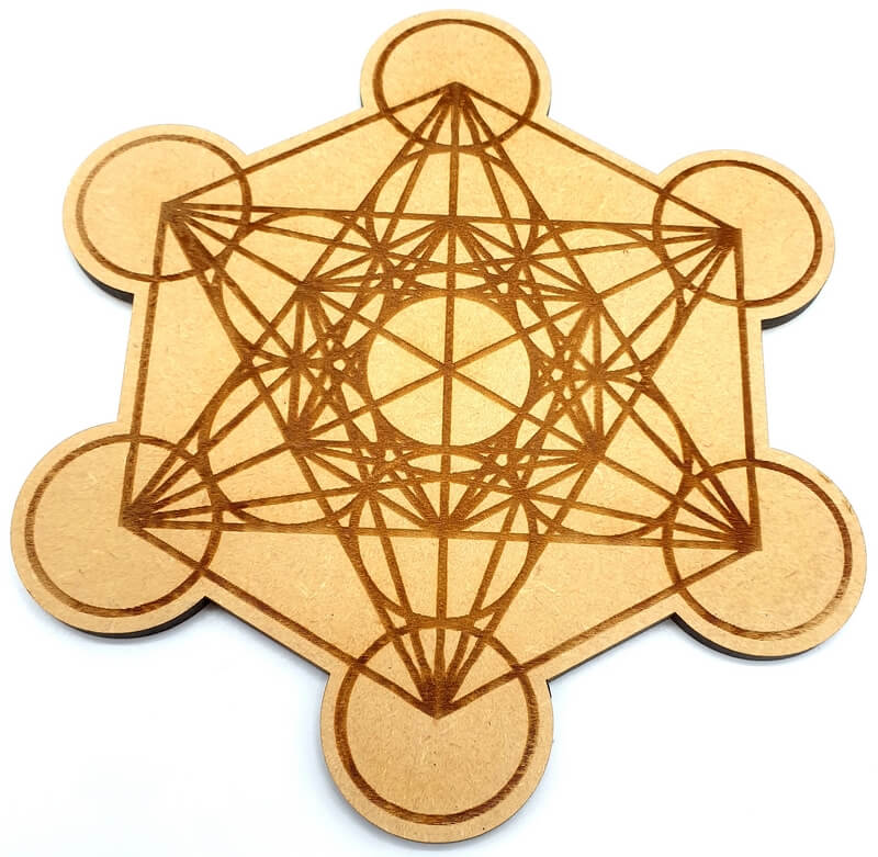 Plaque Bois Métatron 15cm