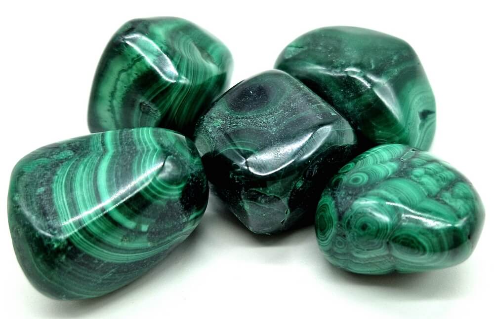 Malachite roulées  'A' ( à l'unité )