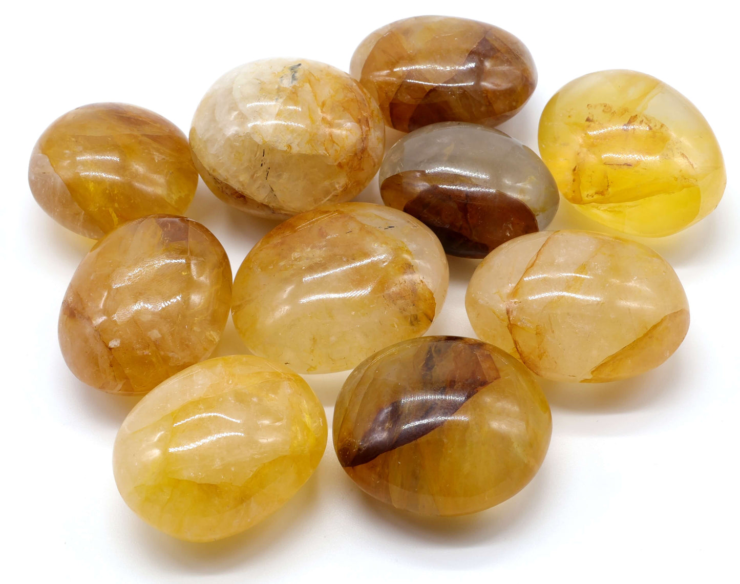Pierre Roulée Quartz Céleste ''Golden Healing'' A ( à l'unité )