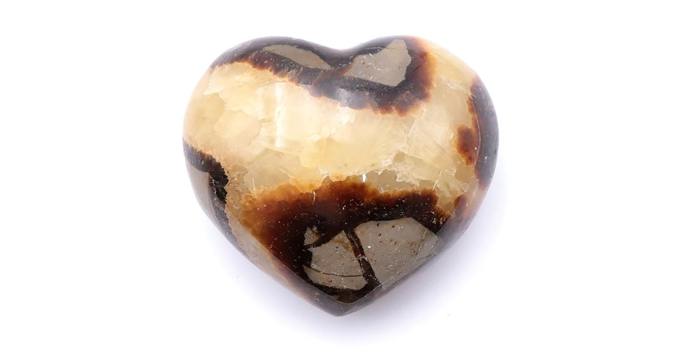 GALET COEUR SEPTARIA MADAGASCAR A+ 60 À 70MM (1 PIÈCE)