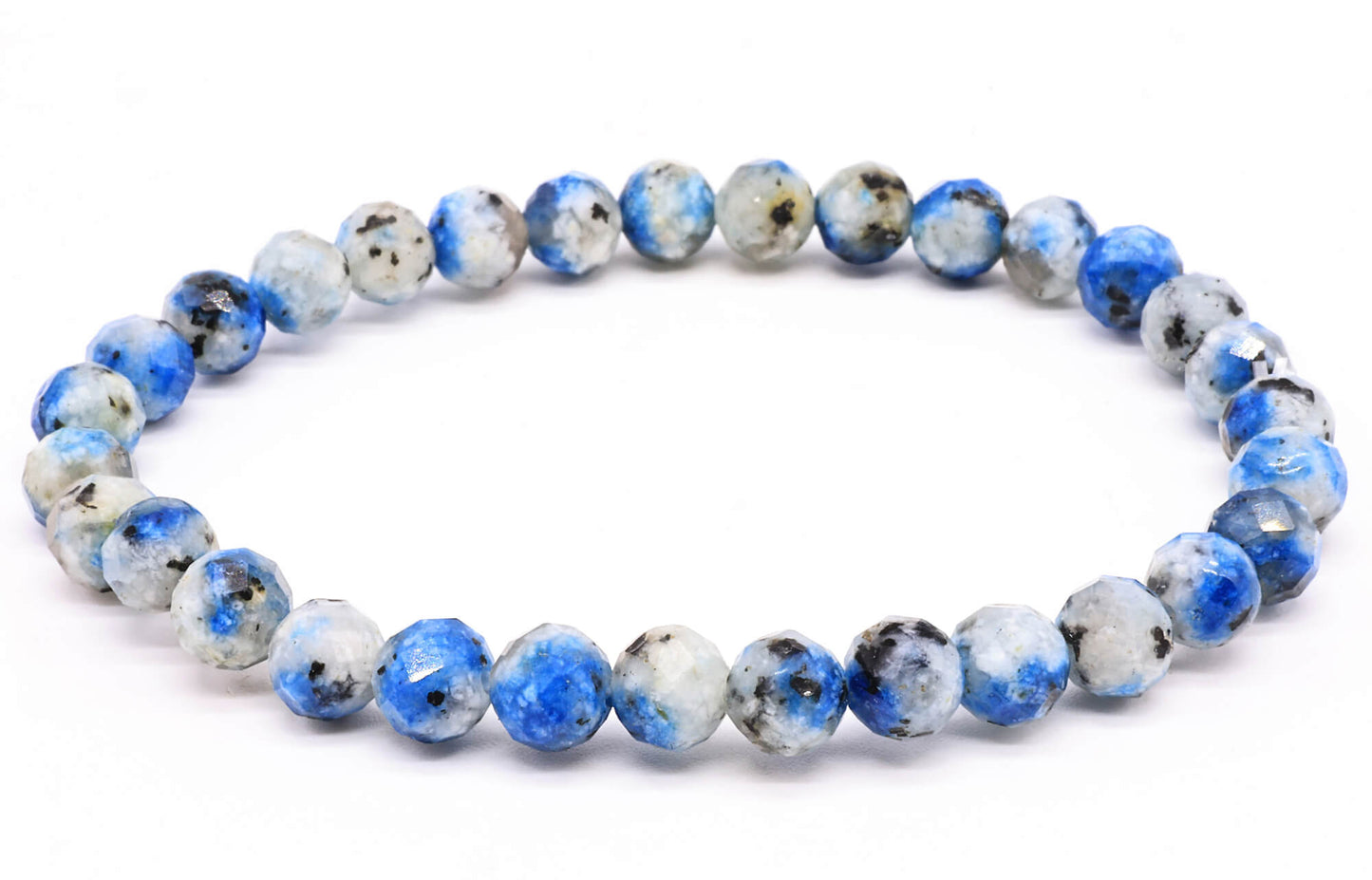 Bracelet Jaspe K2 perles facettées 8mm