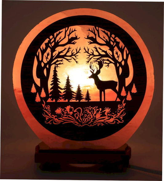 Lampe de Sel Cerf en Forêt 5KG