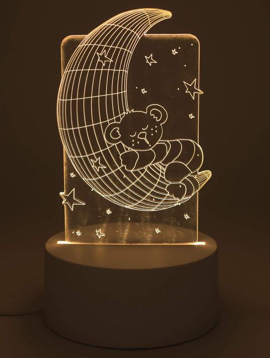 Veilleuse USB Plastique Lune 14cm