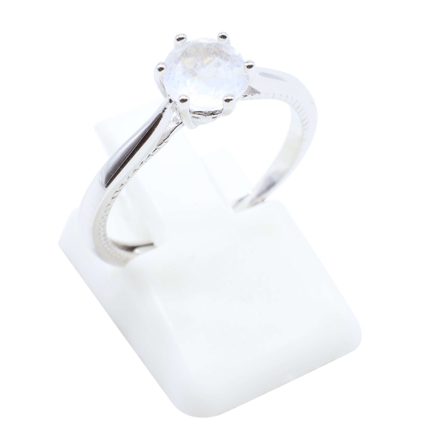 Bague Argent 925 'Rond Sublime' - Pierre de Lune